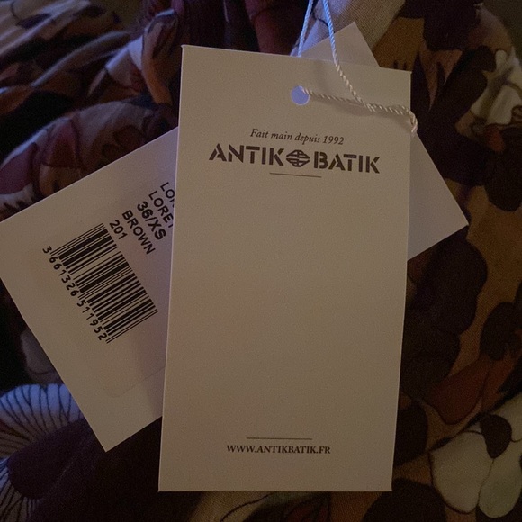 Antik Batik Lorette Floral Coupé cotton maxi dress - Picture 6 of 6